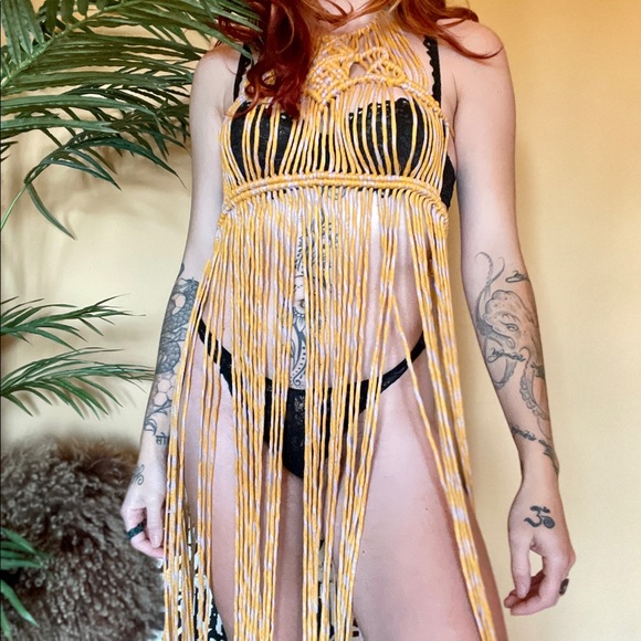 Handmade Macramé Dress - Picture 1 of 5